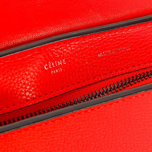 Celine Trapeze Medium in Orange Leather and Suede - Picture 12 of 14